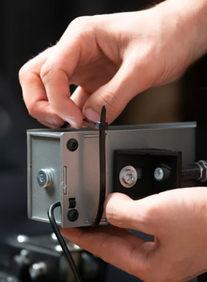 100pcs Heavy-duty Self-locking Nylon Cable Ties - Multi-purpose Plastic Cable Ties for auto repair, office, and outdoor use, including storage racks, auto repair accessories, multi-functional design, nylon cable ties Multi - purpose plastic cable tie buckle tool for daily car repair - Image 4